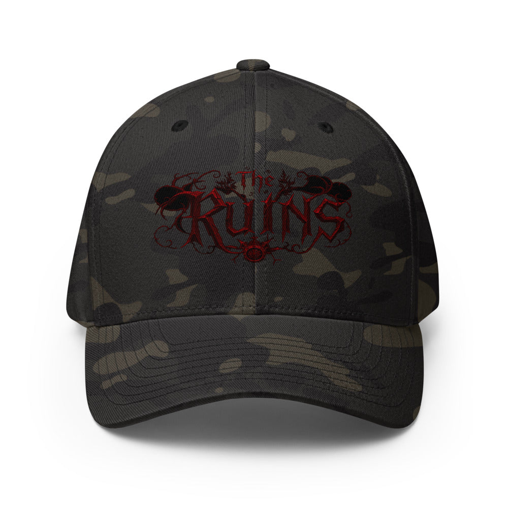 closed back cap The Ruins red logo