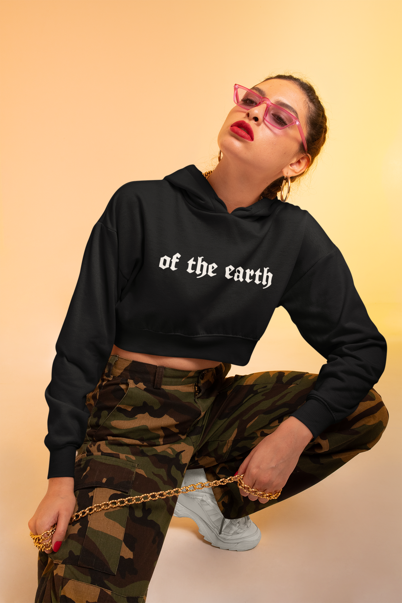 of the earth crop hoodie