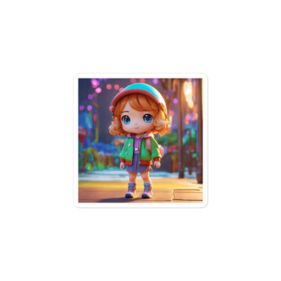 cute little chibi girl realistic