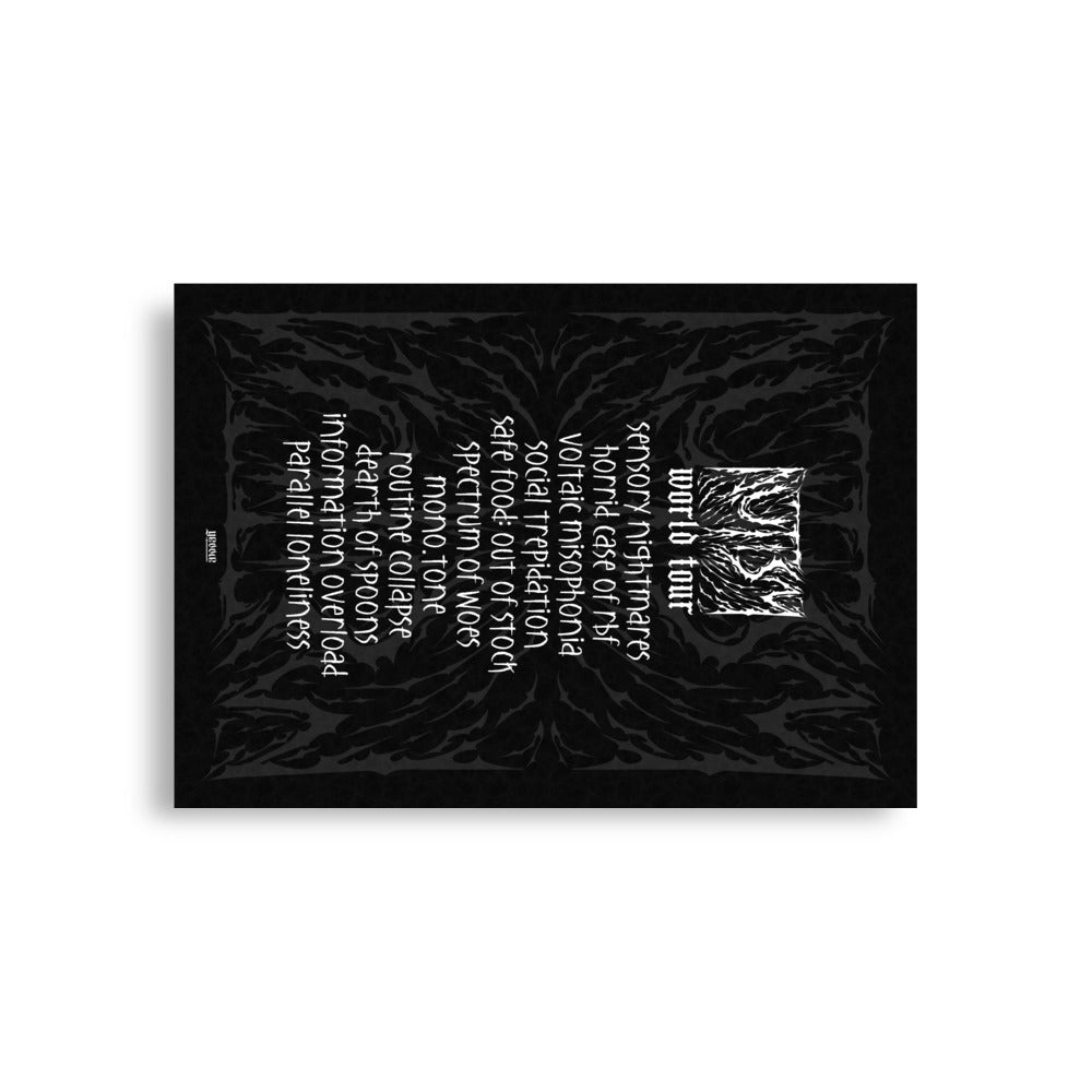 death metal AUTISM | matte poster