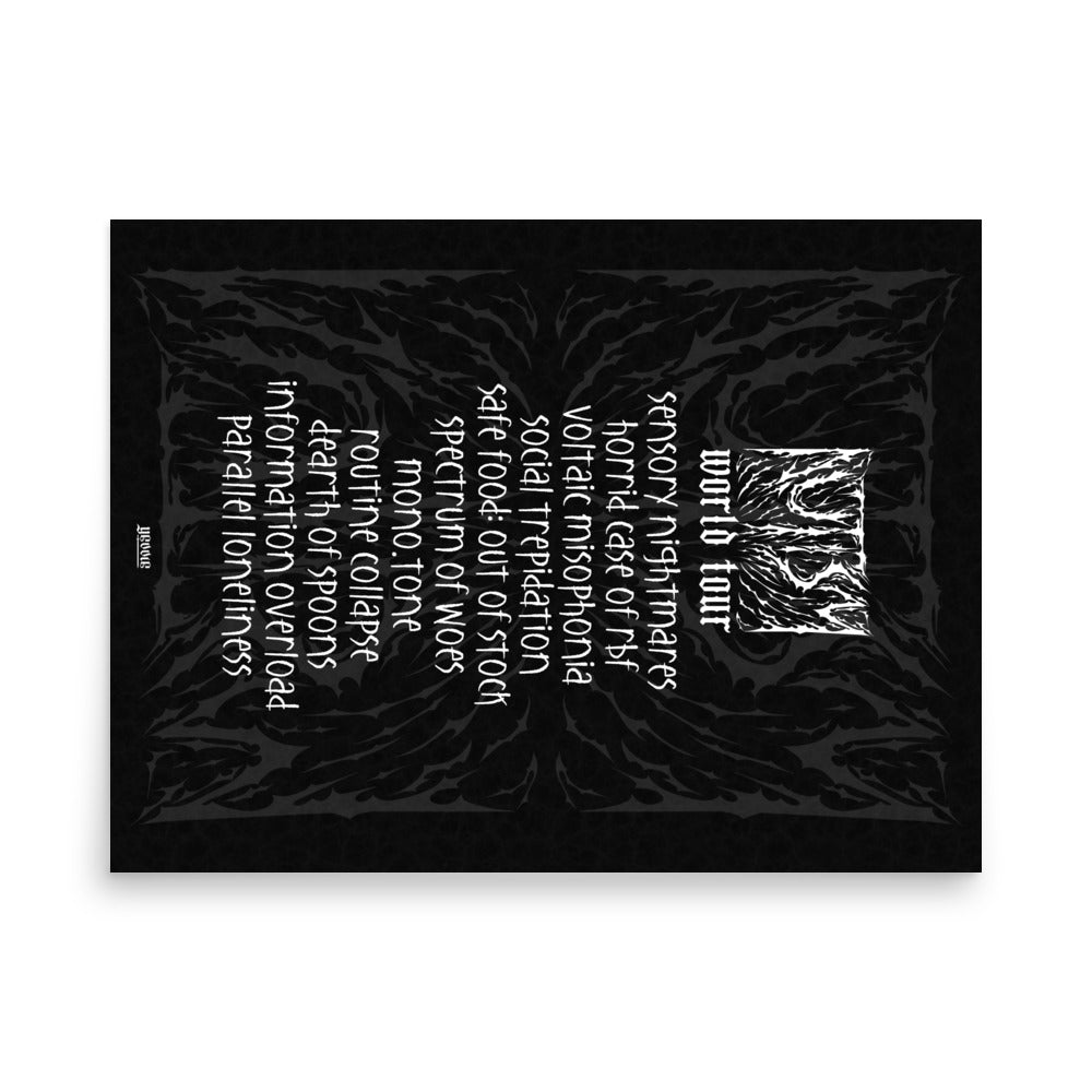 death metal AUTISM | matte poster