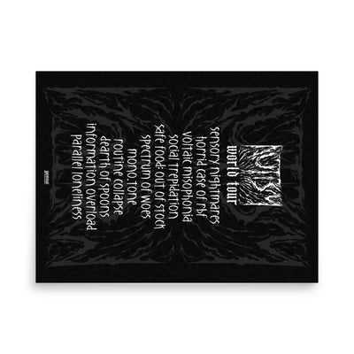 death metal AUTISM | matte poster