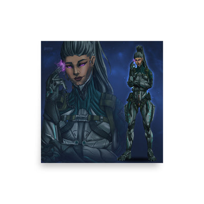 hex cards - eleanor | warframe FANART | matte print