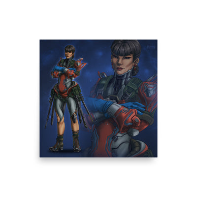 hex cards - lettie | warfame FANART | matte print