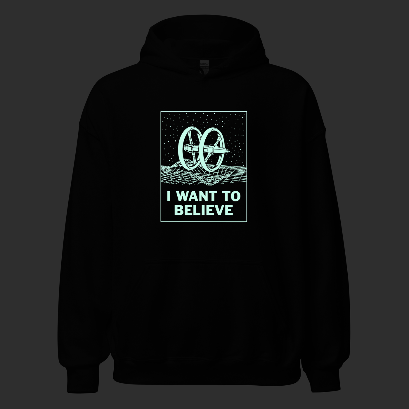 "I Want To Believe" UV Glow Hoodie (LIMITED QUANTITY)