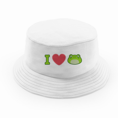 I❤️🐸 Embroidered Bucket Hat