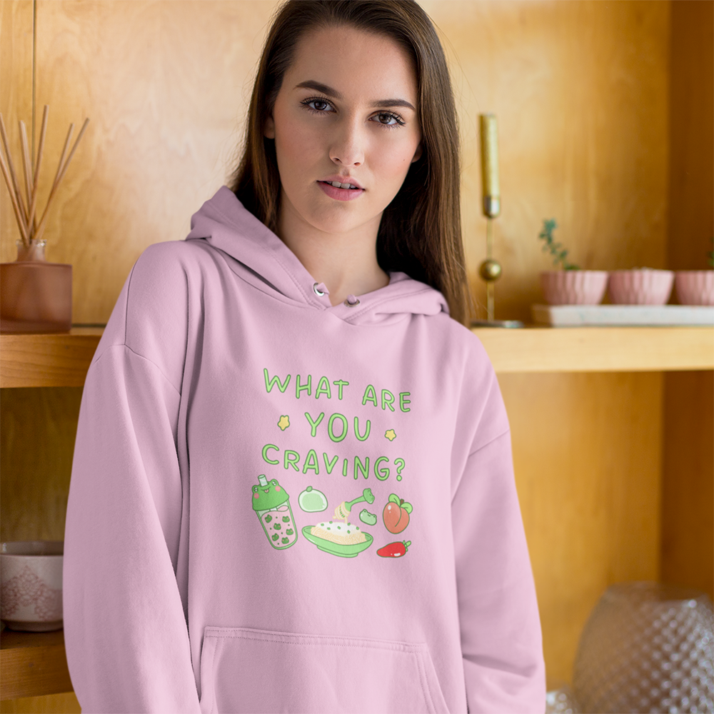froggycrossing - Special Pink What Are You Craving Hoodie – Crowdmade