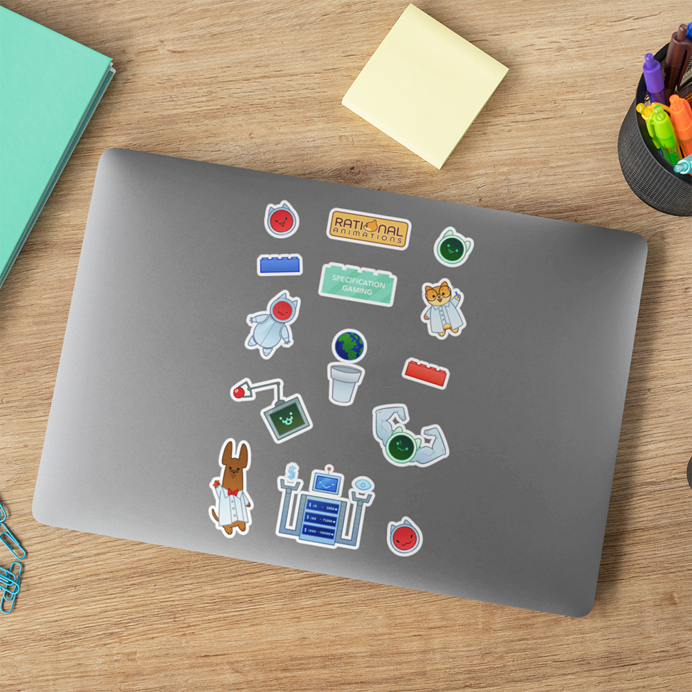 Rational Animations - Specification gaming - Sticker pack – Crowdmade