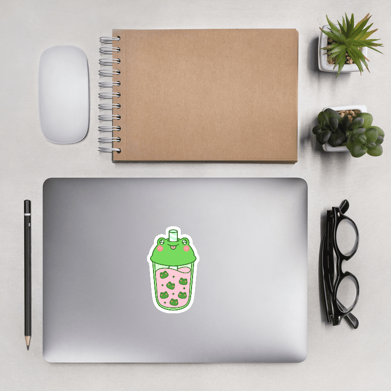 Froggy Boba Sticker