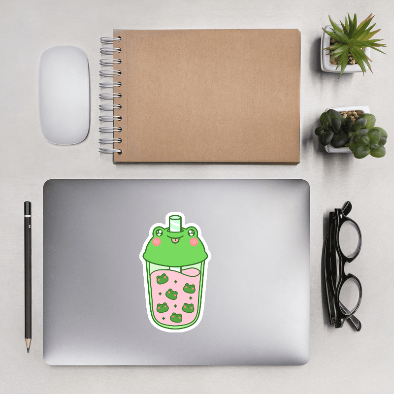 Froggy Boba Sticker