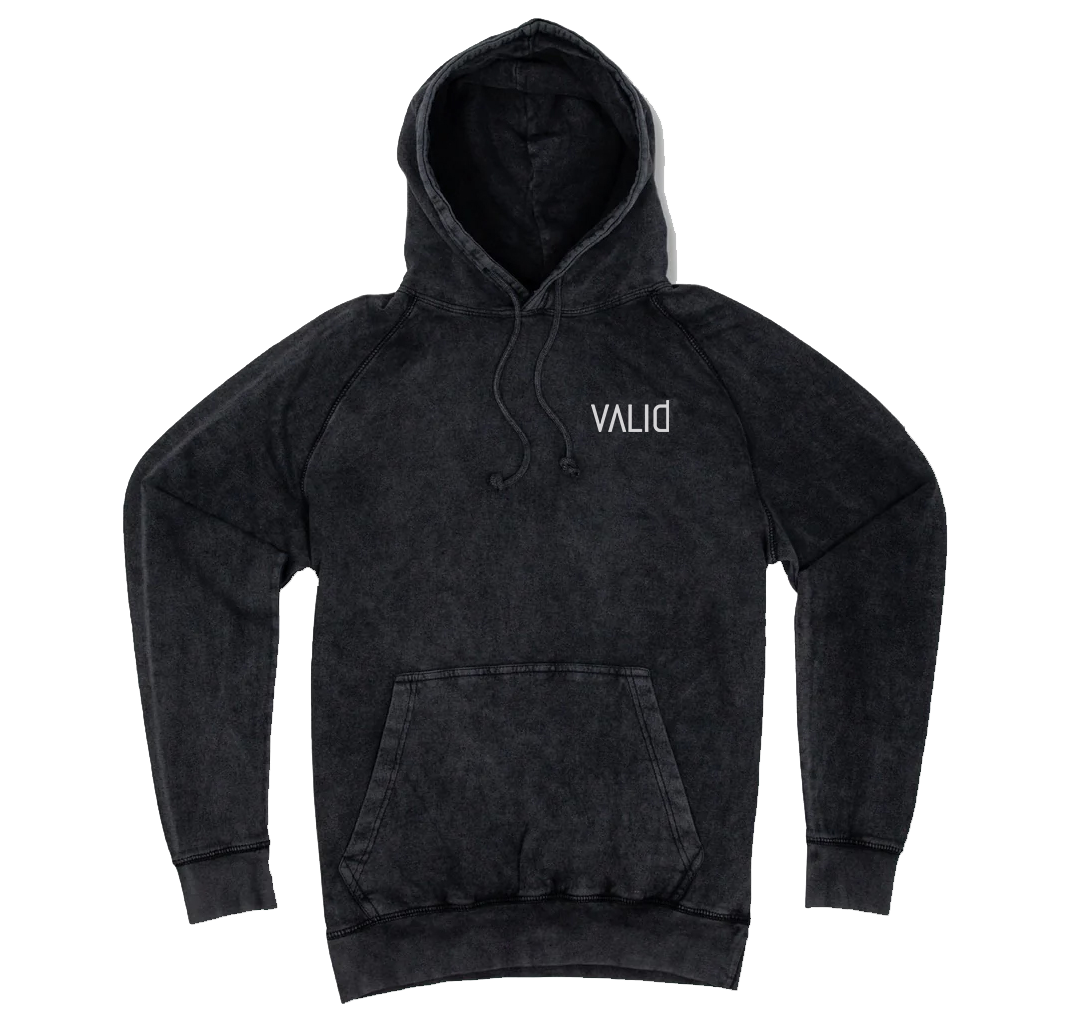 SWOOP - VALID HOODIE RIBCAGE - VINTAGE BLACK – Crowdmade