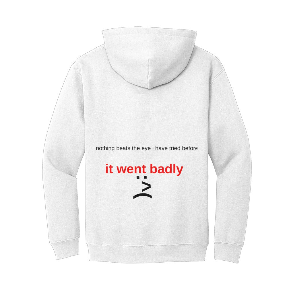"nothing beats the eye" Cotton Hoodie