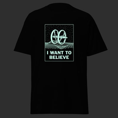 "I Want to Believe" UV Glow T-Shirt (LIMITED QUANTITY)