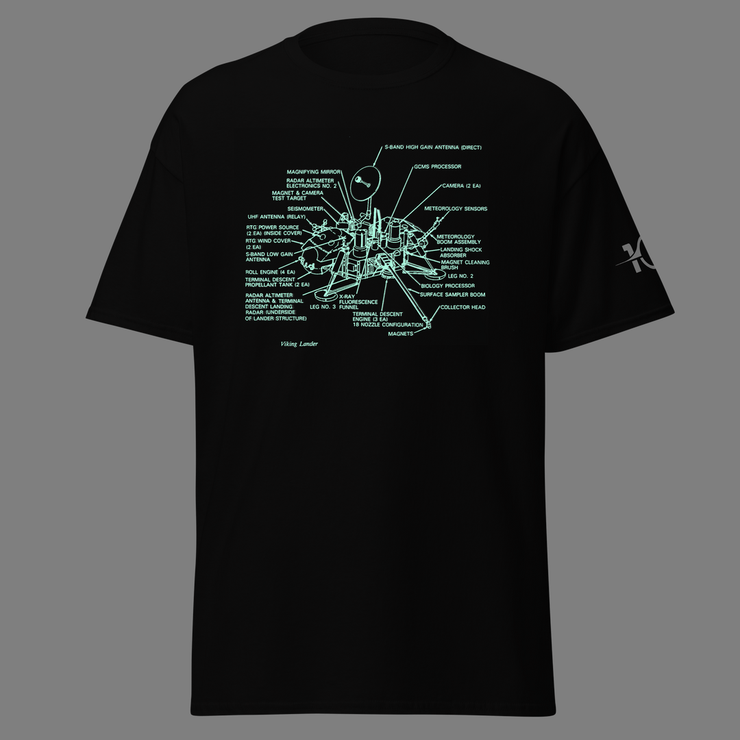 pbsspacetime - Mars Viking Lander UV Glow T-Shirt – Crowdmade