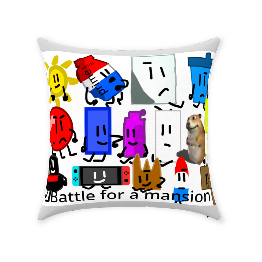 Battle For A Mansion pillow (14 x 14)