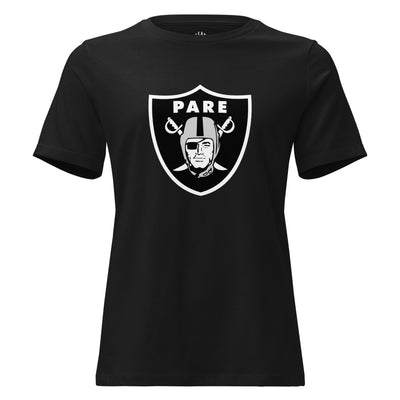 raider pare women's relaxed t-shirt