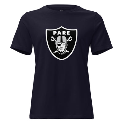 raider pare women's relaxed t-shirt