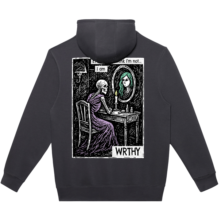 SWOOP - WRTHY Hoodie - Smoke – Crowdmade