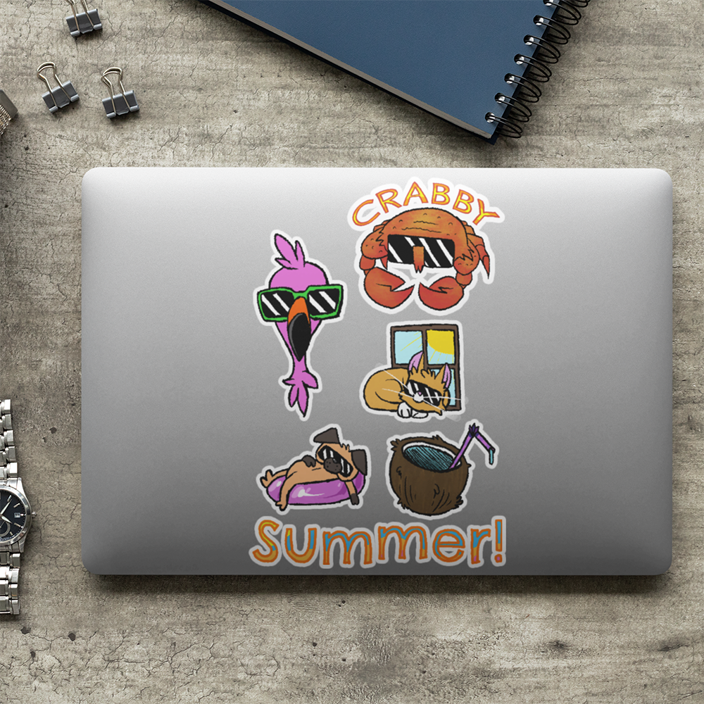 Chase Designs - Summer Sticker Sheet – Crowdmade