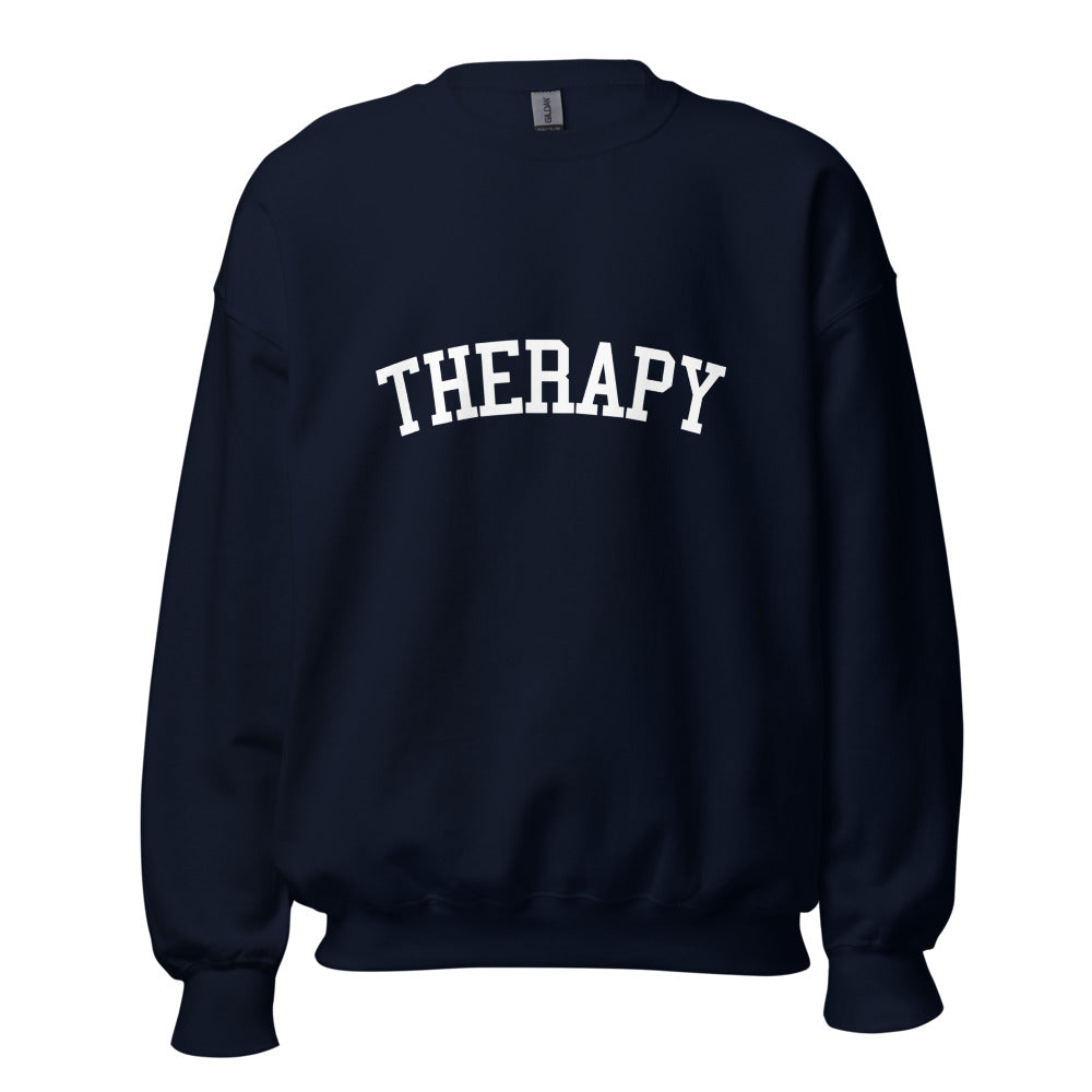 "Therapy" Navy or Maroon Sweatshirt