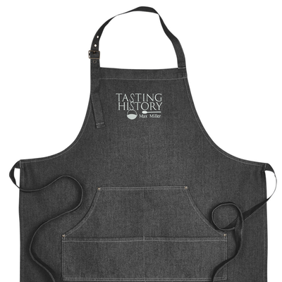 Tasting History's Embroidered Apron