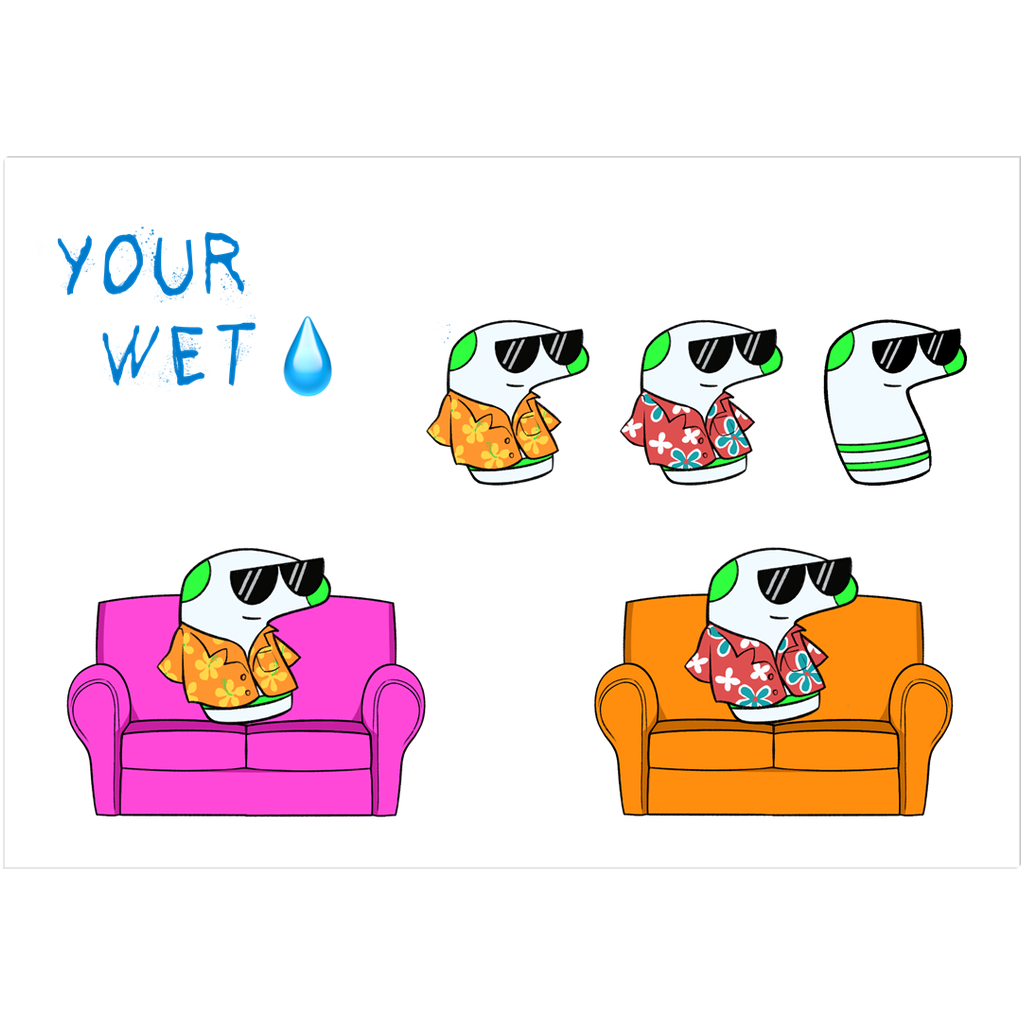 Your Wet Sock Large Sticker Sheet