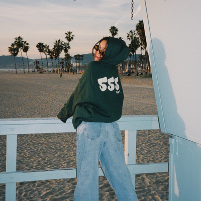 555 Forest Green Hoodie