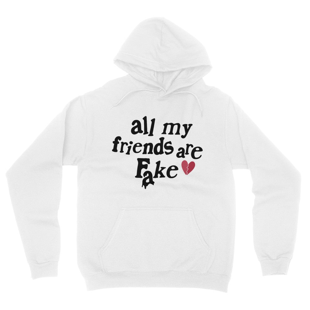 All My Friends White Hoodie