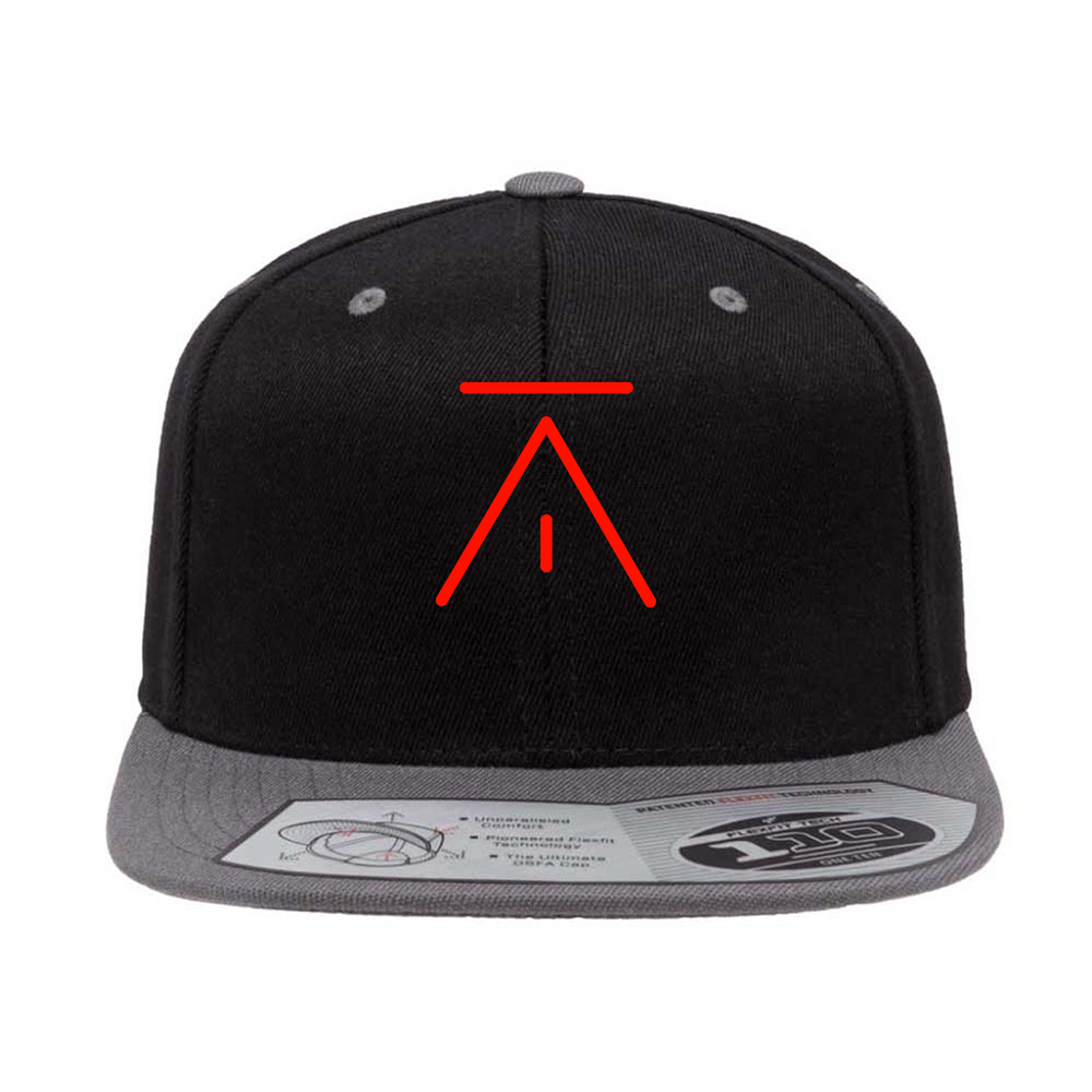 ATT Logo Red Embroidered Snapback Hat (discontinued)