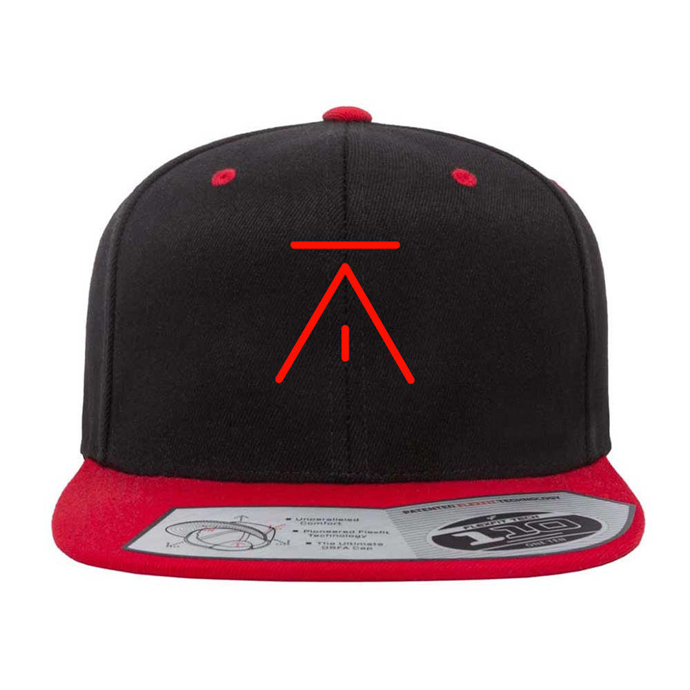 Alien Theorists Theorizing - ATT Logo Red Embroidered Snapback Hat ...