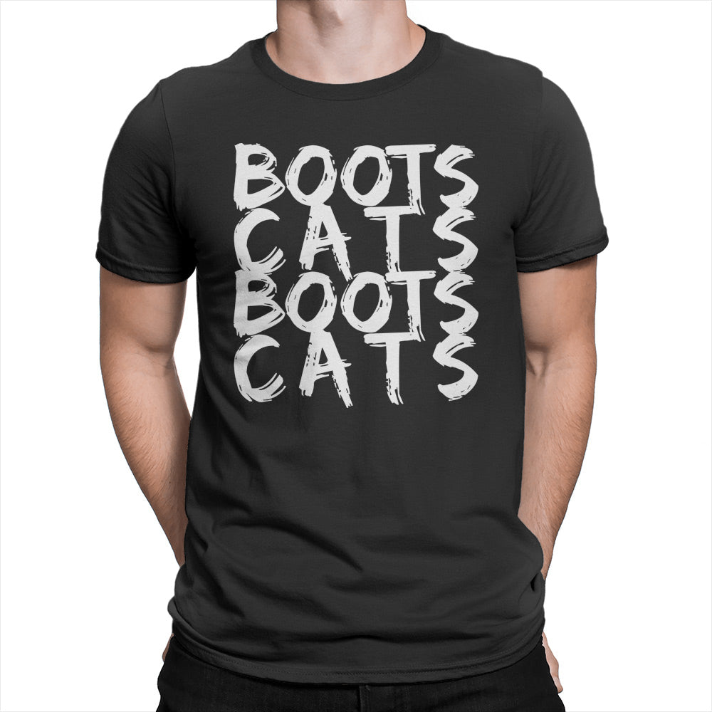 Boots Cats - Unisex T-Shirt Black