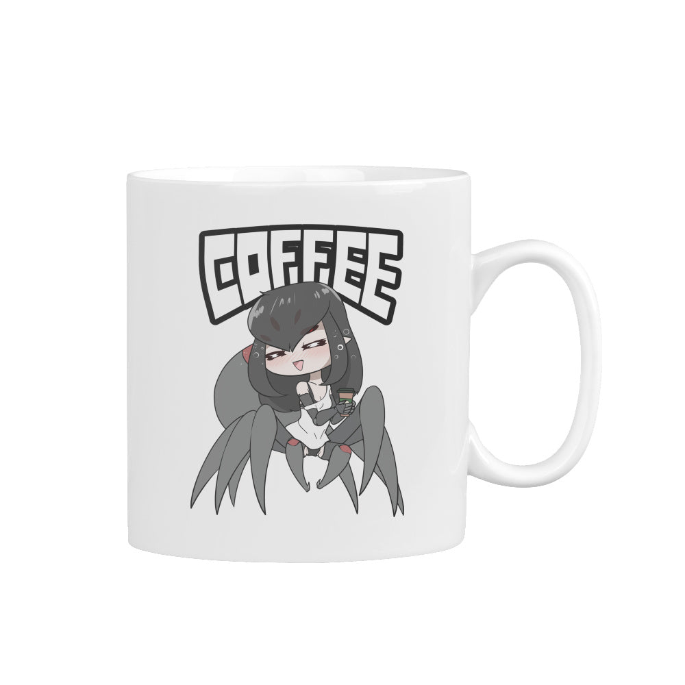 Coffee Spider White Mug