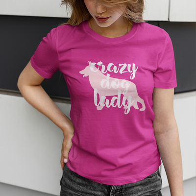 Crazy Dog Lady Ladies Shirt