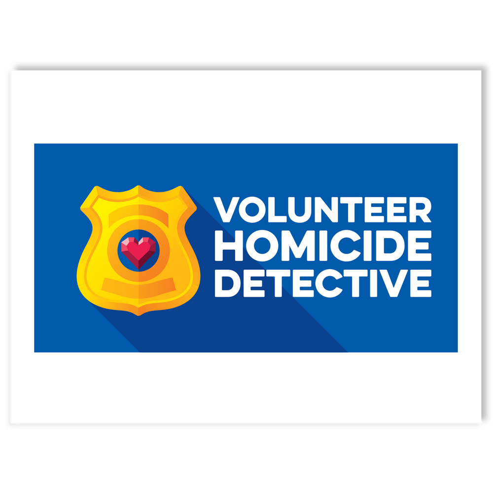 Volunteer Homicide Detective Sticker
