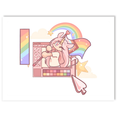 Pastel Pride Webcore General Sticker