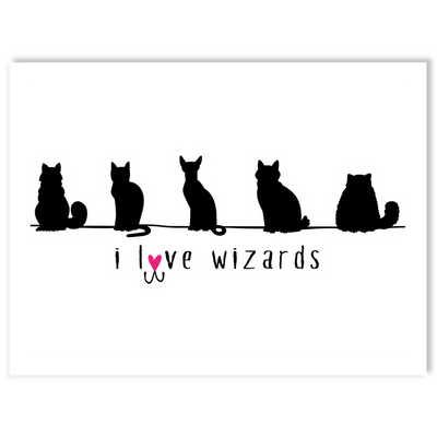 I Love Wizards Sticker