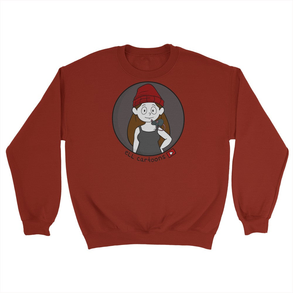 Ell Cartoons Colored Soft Sweater