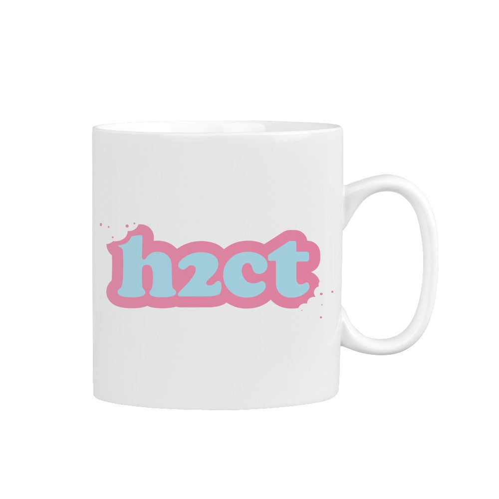 H2CT White Mug (Blue and Pink Logo)