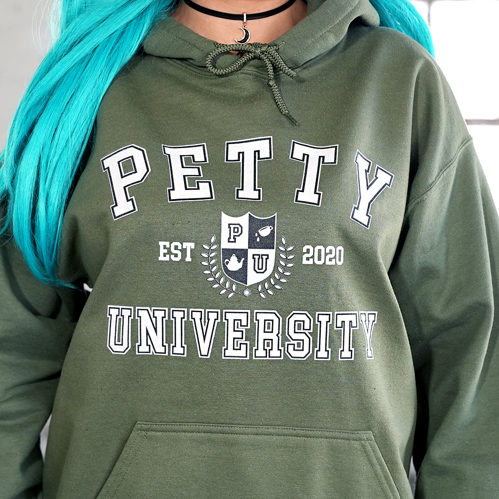 Petty University Military Green Hoodie