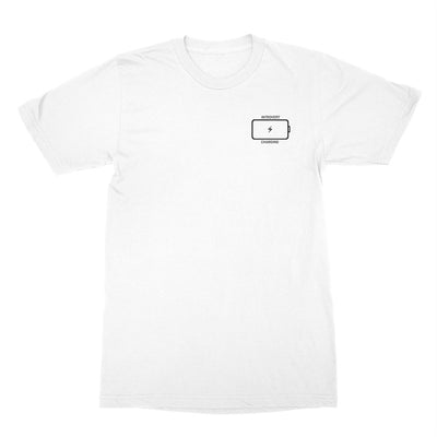 Introvert Charging White Shirt