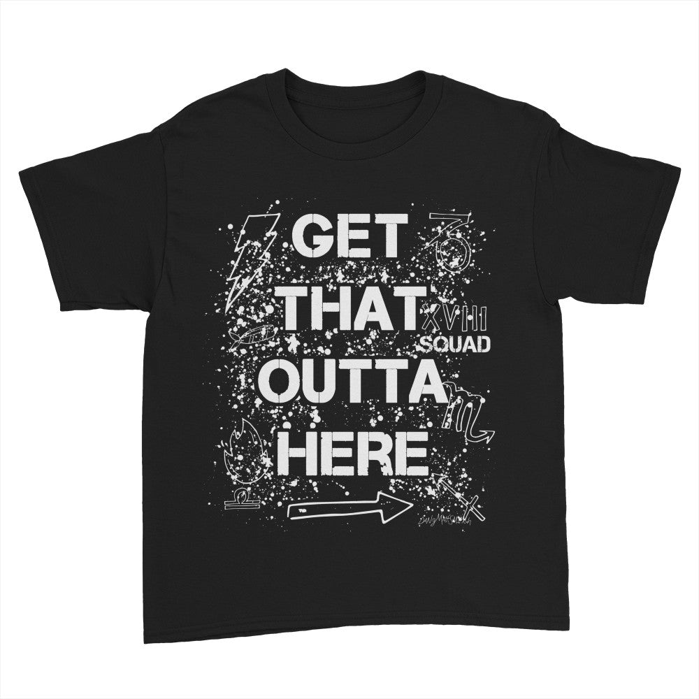Kids Outta Here Double-Sided Shirt (White Ink)