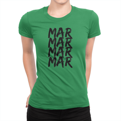 MarMar Stacked - Ladies T-Shirt Kelly Green