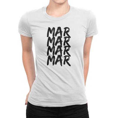 MarMar Stacked - Ladies T-Shirt White