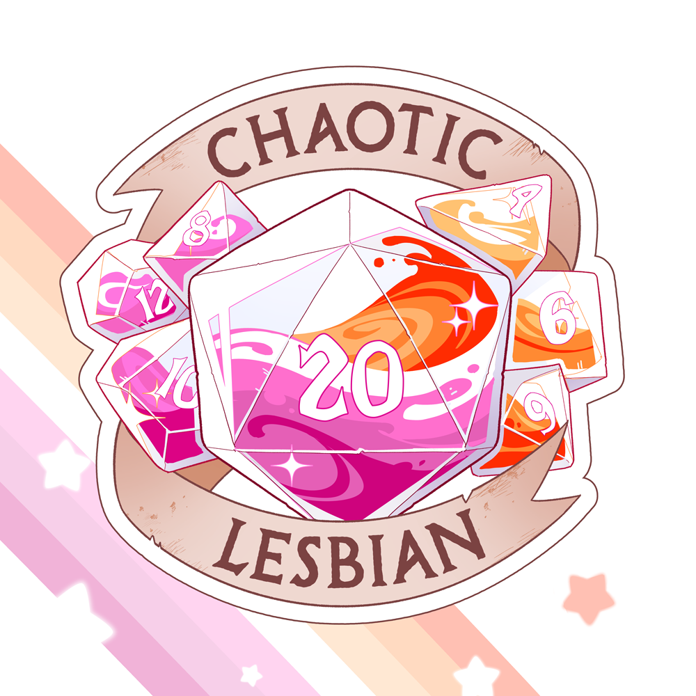 LGBT RPG Sticker - Lesbian