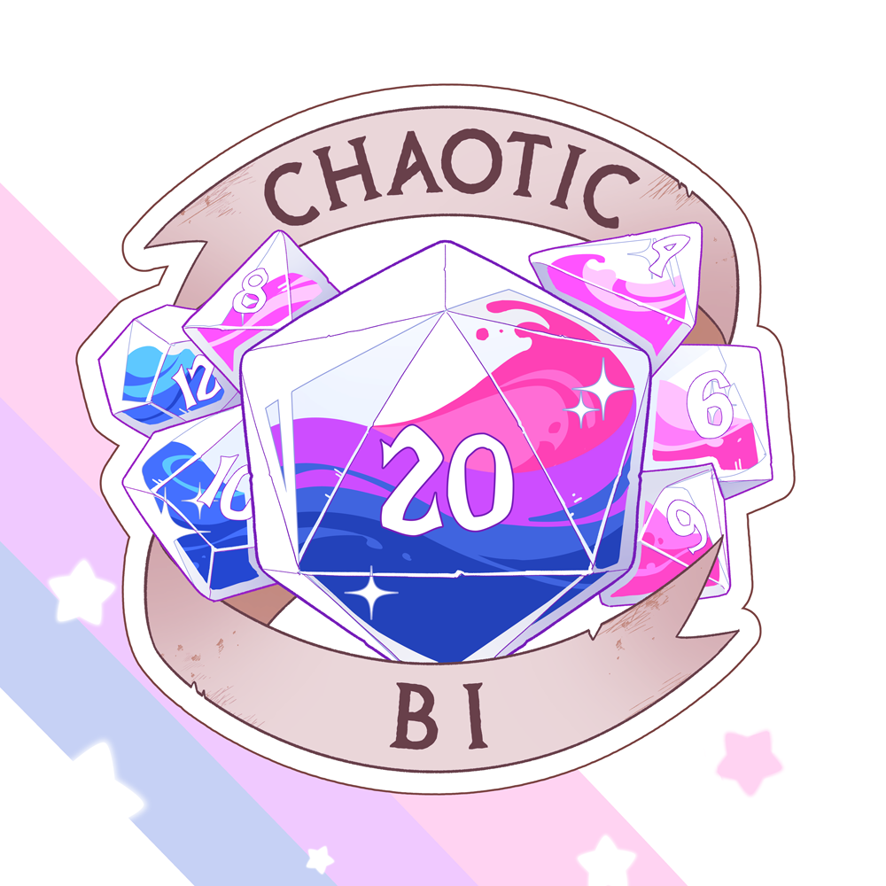 ABD Illustrates - LGBT RPG - BI Sticker – Crowdmade