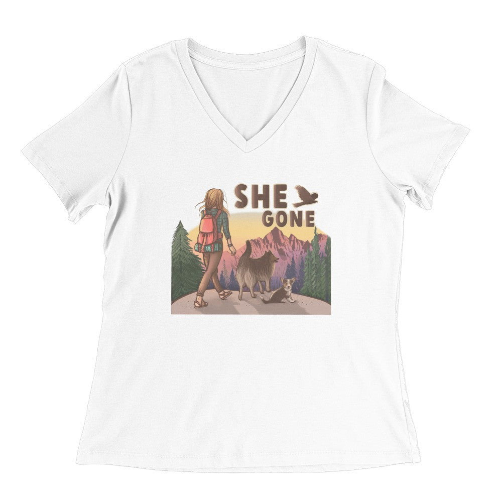 She Gone Ladies V-Neck