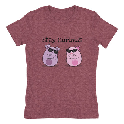 Stay Curious Women's Slim Fit Tee