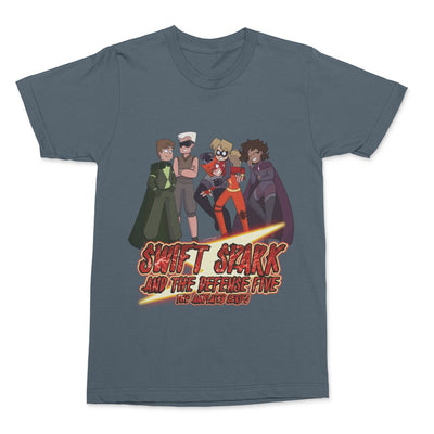 Swift Spark and the Defense Five Group Shot Tee