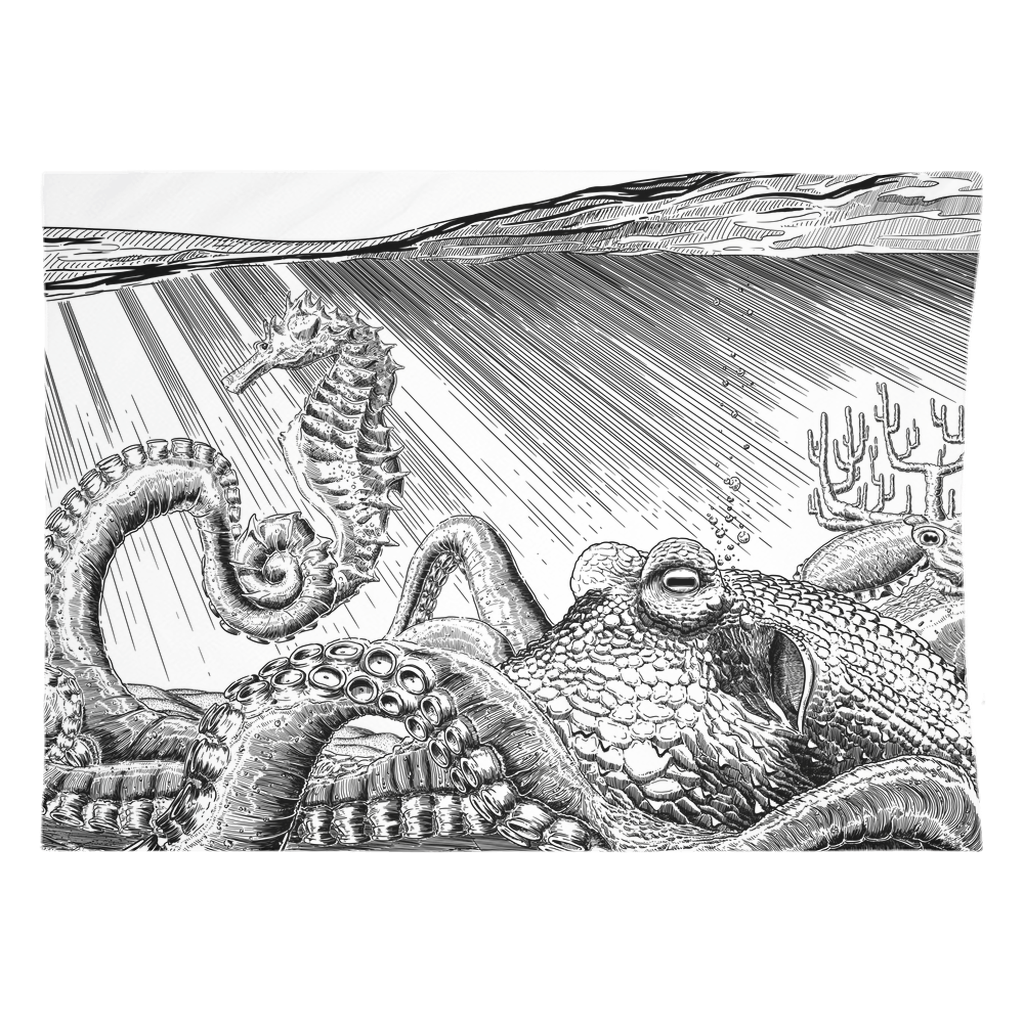 The Sea Rabbit Octopus Tapestry – Crowdmade