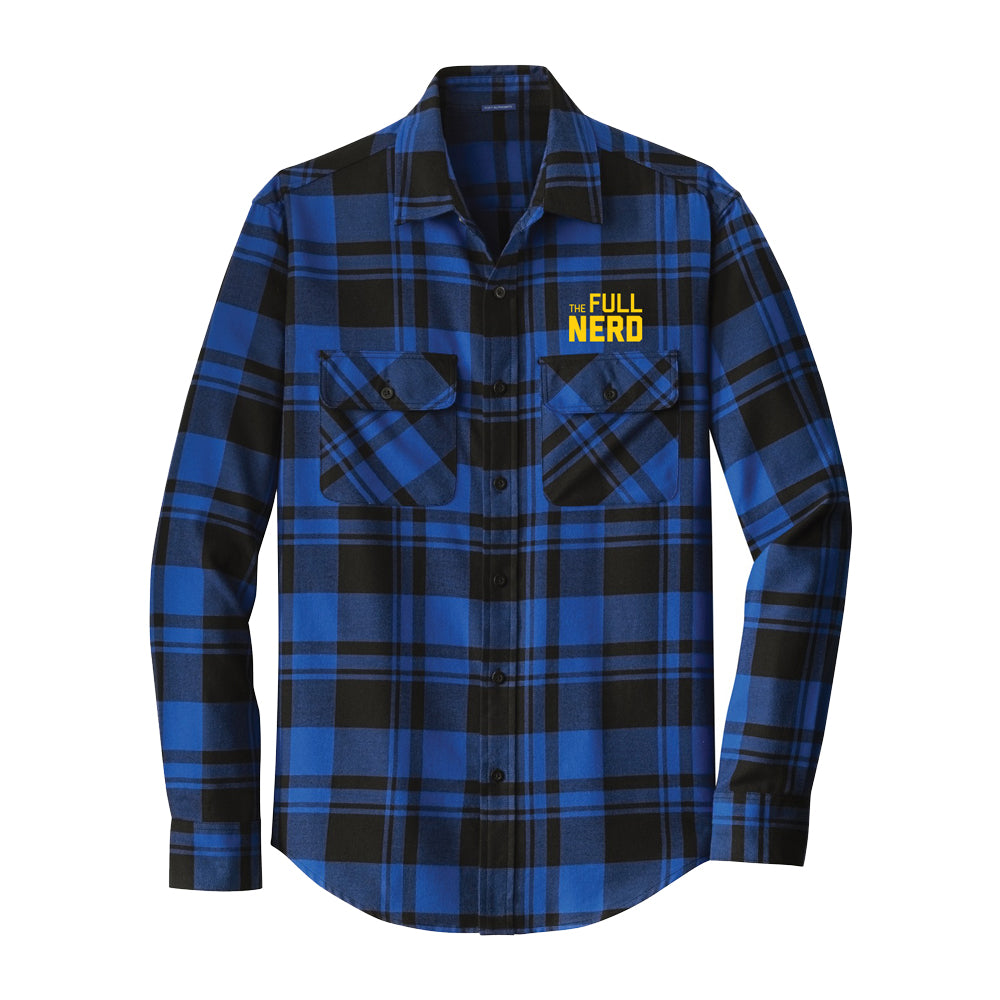 Limited Edition Plaid TFN Embroidered Long Sleeve